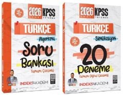 İndeks Akademi 2026 KPSS Türkçe Soru Bankası + 20 Deneme 2 li Set - Berk Ekici İndeks Akademi Yayıncılık