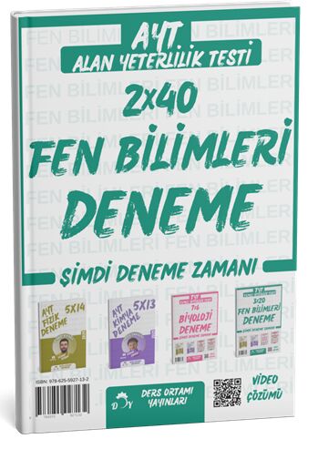 Ders Ortamı YKS AYT Fen Bilimleri 2x40 Deneme Çözümlü Ders Ortamı Yayınları