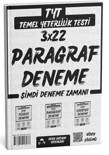 Ders Ortamı YKS TYT Paragraf 3x22 Deneme Çözümlü Ders Ortamı Yayınları