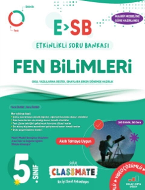 Okyanus Yayınları 5. Sınıf Classmate Fen Bilimleri Etkinlikli Soru Bankası