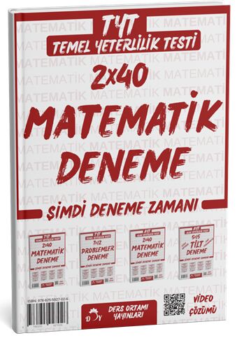 Ders Ortamı YKS TYT Matematik 2x40 Deneme Çözümlü Ders Ortamı Yayınları
