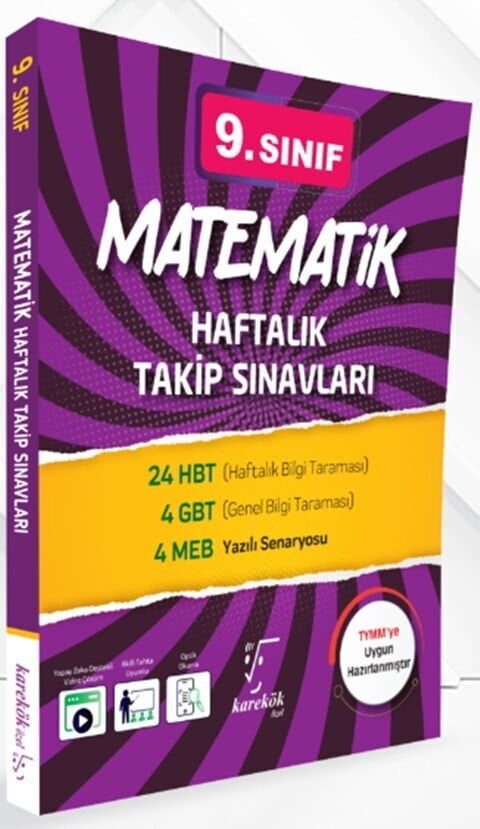 Karekök Yayınları 9. Sınıf Matematik Haftalık Takip Sınavları