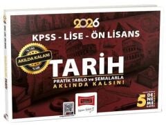 Yargı 2026 KPSS Lise Ön Lisans Tarih Akılda Kalan Pratik Tablo ve Şemalarla Yargı Yayınları