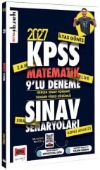 Yargı 2027 KPSS Matematik Sınav Senaryoları 9 Deneme Çözümlü - İlyas Güneş