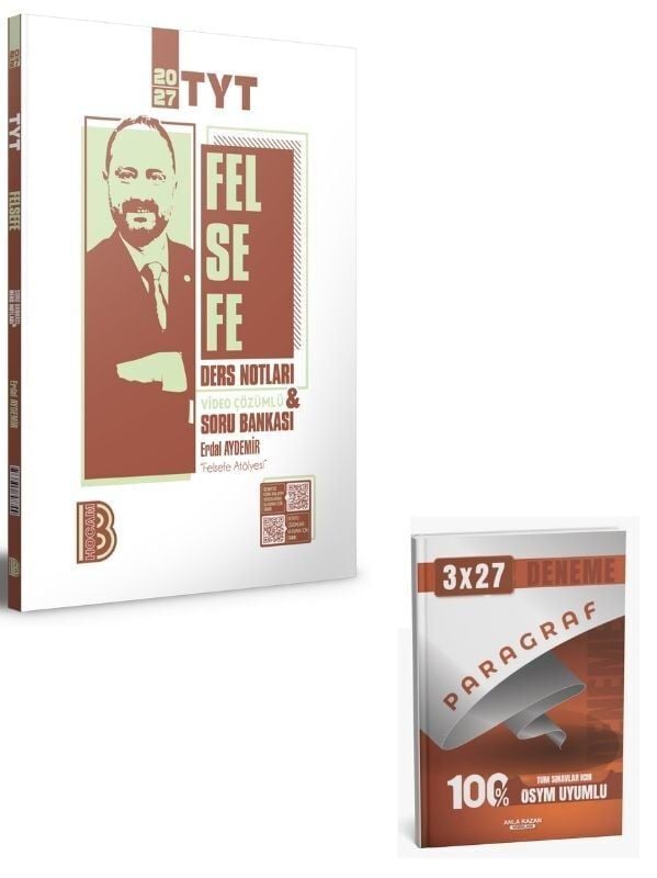 BenimHocam 2027 TYT Felsefe Ders Notları ve Video Çözümlü Soru Bankası+ Anla Kazan Paragraf