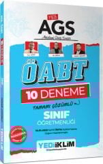 Yediiklim ÖABT MEB-AGS Sınıf Öğretmenliği 10 Deneme Çözümlü - Can Köni, Ali Birol, Nedim Bekar Yediiklim Yayınları