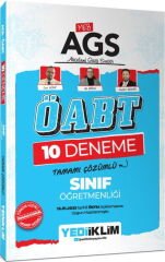 Yediiklim ÖABT MEB-AGS Sınıf Öğretmenliği 10 Deneme Çözümlü - Can Köni, Ali Birol, Nedim Bekar Yediiklim Yayınları
