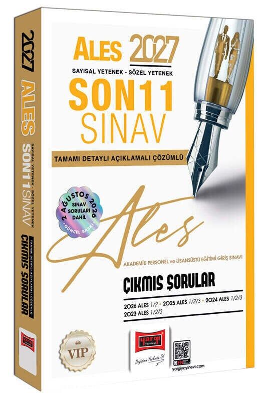 Yargı 2027 ALES VIP Çıkmış Sorular Son 11 Sınav Çözümlü