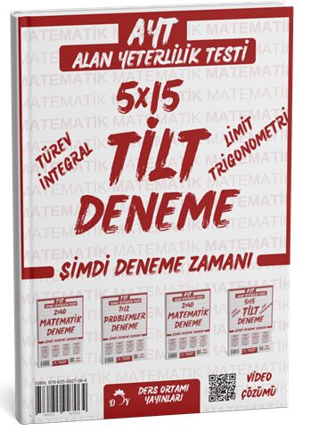 Ders Ortamı YKS AYT Türev İntegral Limit Trigonometri TİLT 5x15 Deneme Çözümlü Ders Ortamı Yayınları
