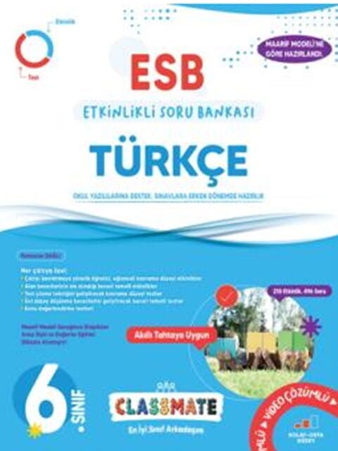 Okyanus Yayınları 6. Sınıf Classmate Türkçe Etkinlikli Soru Bankası