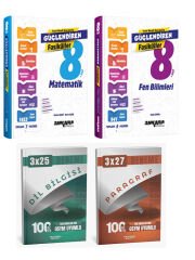 Ankara + Anla Kazan 2026 LGS Matematik Fen Bilimleri Fasikülleri + Anla Kazan Deneme 4 lü Set