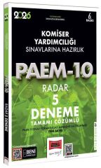 Yargı 2026 Komiser Yardımcılığı PAEM-10 Radar 5 Deneme Çözümlü Yargı Yayınları