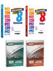Ankara + Anla Kazan 2026 LGS Türkçe + Matematik Fasikülleri + Anla Kazan Deneme 4 lü Set
