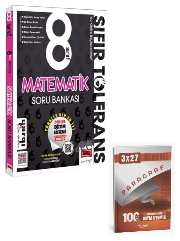 Ders Arkadaşım 2027 8. Sınıf Matematik Sıfır Tolerans Soru Bankası+ Anla Kazan Paragraf