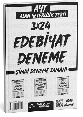 Ders Ortamı YKS AYT Edebiyat 3x24 Deneme Çözümlü Ders Ortamı Yayınları