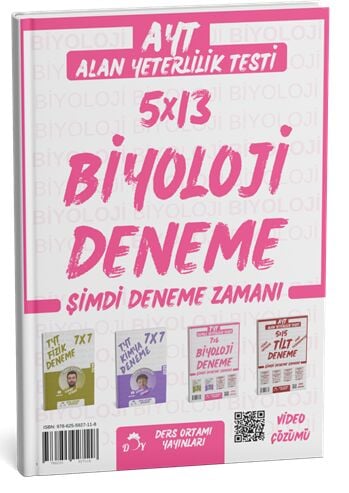 Ders Ortamı YKS AYT Biyoloji 5x13 Deneme Çözümlü Ders Ortamı Yayınları