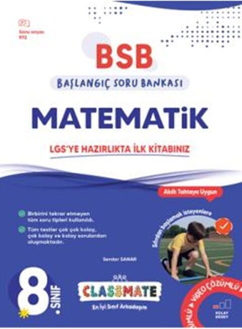 Okyanus Yayınları 8. Sınıf Classmate Başlangıç Matematik Soru Bankası