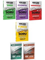 Yediiklim 2026 KPSS Türkçe + Tarih + Coğrafya + Vatandaşlık Bumerang Soru Bankası 4 lü Set Anla Kazan Deneme