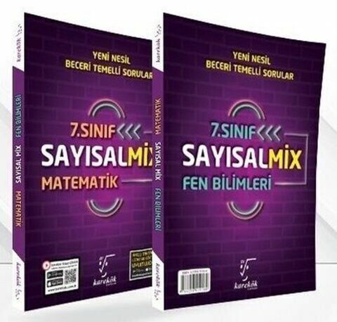 Karekök Yayınları 7. Sınıf Sayısal Mix Matematik ve Fen Bilimleri Soru Bankası
