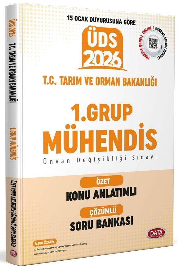 Data 2026 GYS ÜDS Tarım ve Orman Bakanlığı 1. Grup Mühendis Özet Konu Anlatımlı Soru Bankası Çözümlü Görevde Yükselme Ünvan Değişikliği Data Yayınları