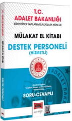 Yargı Yayınları T.C. Adalet Bakanlığı Destek Personeli Hizmetli Mülakat El Kitabı Soru-Cevaplı