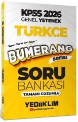 Yediiklim 2026 KPSS Türkçe Bumerang Soru Bankası Çözümlü