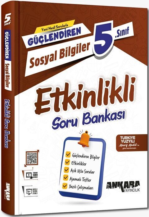 Ankara Yayıncılık 5. Sınıf Sosyal Bilgiler Güçlendiren Etkinlikli Soru Bankası