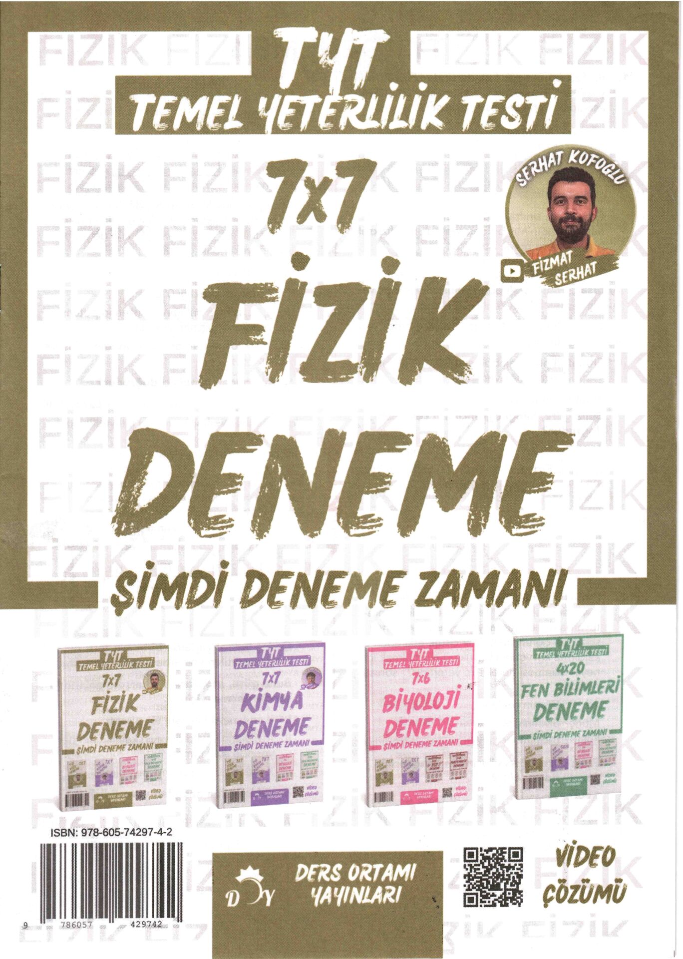 Ders Ortamı YKS TYT Fizik 7x7 Deneme - Serhat Kofoğlu Ders Ortamı Yayınları