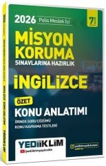 Yediiklim 2026 Polis Meslek İçi Misyon Koruma İngilizce Özet Konu Anlatımı 7. Baskı Yediiklim Yayınları
