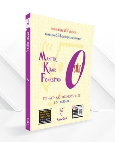 Karekök Yayınları TYT DGS KPSS ALES Matematik Sıfır Mantık Kümeler Fonksiyonlar