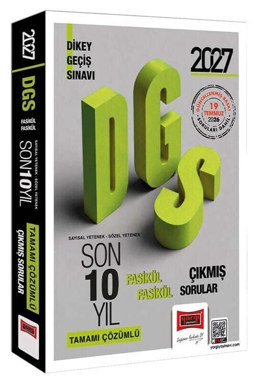 Yargı 2027 DGS Çıkmış Sorular Son 10 Yıl Fasikül Çözümlü