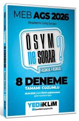YENİ AGS - Yediiklim 2026 MEB-AGS Tüm Dersler ÖSYM Ne Sorar 8 Deneme Çözümlü Yediiklim Yayınları