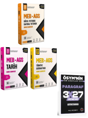 Pegem 2027 MEB-AGS Sözel-Sayısal Yetenek + Tarih + Türkiye Coğrafyası Soru Bankası 3 lü Set+ EVP Akademi Paragraf