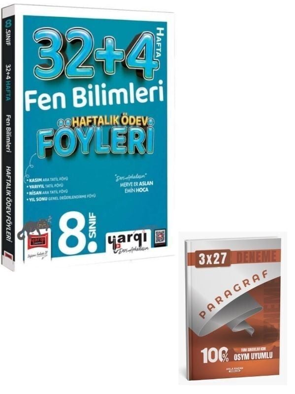 Ders Arkadaşım 2027  8. Sınıf Fen Bilimleri 32+4 Haftalık Ödev Föyleri+ Anla Kazan Paragraf