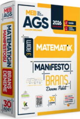 İnformal Yayınları 2026 MEB AGS Sayısal Yetenek Matematik 3 Adım Manifesto Branş 30 Deneme