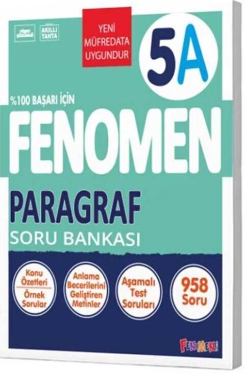 Fenomen Okul Yayınları 5. Sınıf Paragraf Fenomen A Soru Bankası