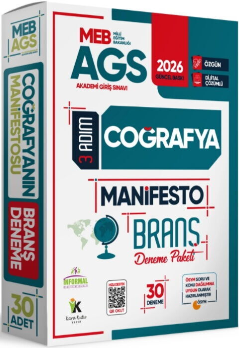 İnformal Yayınları 2026 MEB AGS Coğrafya Manifesto Branş 30 Deneme
