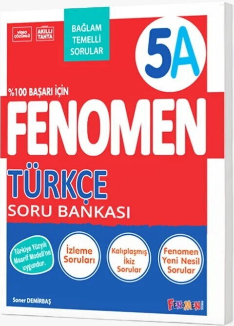 Fenomen Okul Yayınları 5. Sınıf Türkçe Fenomen A Soru Bankası