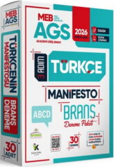 İnformal Yayınları 2026 MEB AGS Türkçe 3 Adım Manifesto Branş 30 lu Deneme