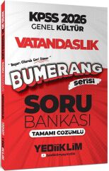 Yediiklim 2026 KPSS Vatandaşlık Bumerang Soru Bankası Çözümlü