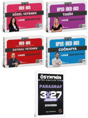 Hoca Kafası 2027 MEB-AGS Sözel + Sayısal Yetenek + Tarih + Coğrafya Video Ders Notları 4 lü Set+ EVP Akademi Paragraf