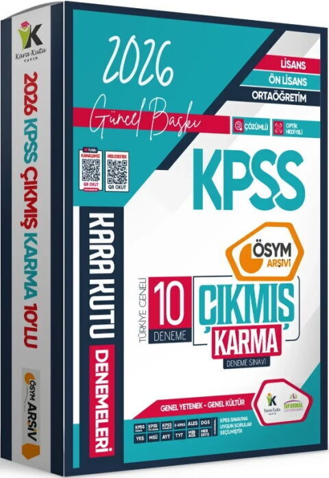 İnformal Yayınları 2026 KPSS Lisans Genel Kültür Genel Yetenek ÖSYM Çıkmış Karma Karakutu 10 lu Deneme