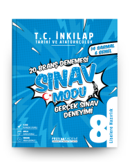 Pruva Akademi 8. Sınıf T.C. İnkılap Tarihi ve Atatürkçülük Sınav Modu 20 Deneme