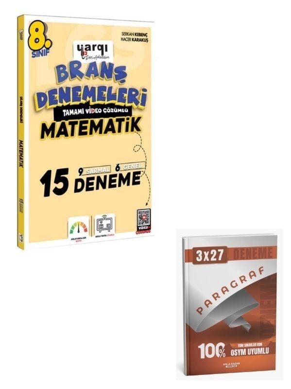 Ders Arkadaşım 2027  8. Sınıf Matematik 15 Branş Denemeleri+ Anla Kazan Paragraf
