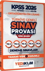 Yediiklim 2026 KPSS Ortaöğretim Ön Lisans GY GK Türkiye Geneli Sınav Provası Tıpkı Basım Deneme