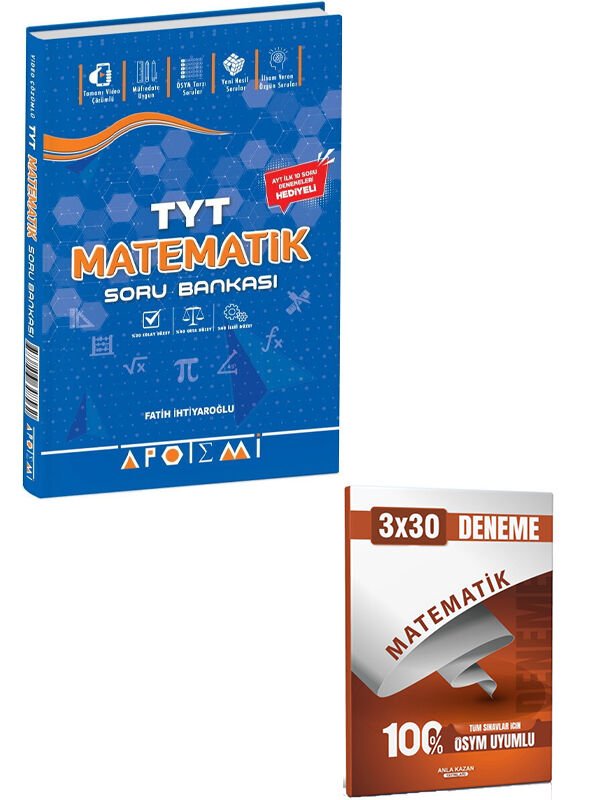 Apotemi + Anla Kazan 2026 TYT Matematik Soru ve Deneme 2 li Set