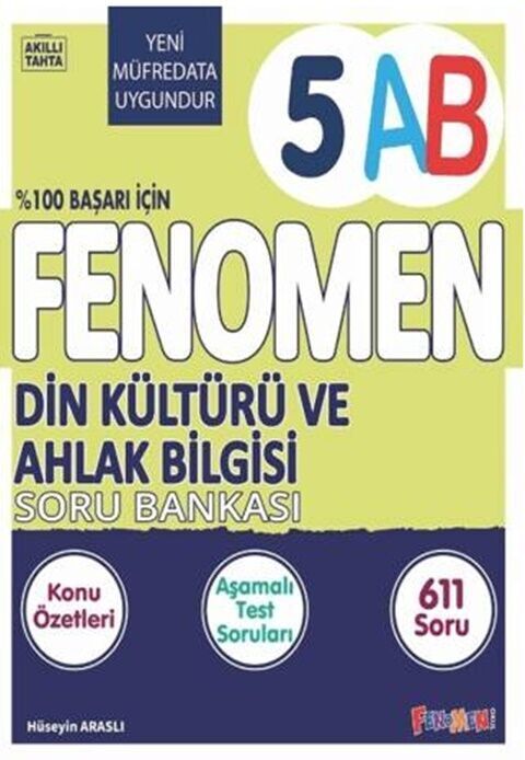 Fenomen Okul Yayınları 5. Sınıf Din Kültürü ve Ahlak Bilgisi A ve B Fenomen Soru Bankası