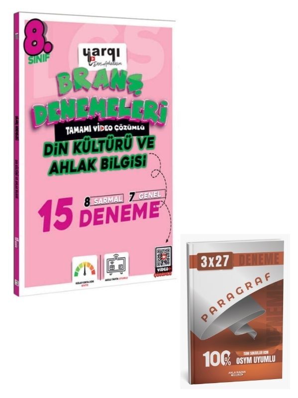 Ders Arkadaşım 2027 8. Sınıf Din Kültürü ve Ahlak Bilgisi 15 Branş Denemeleri+ Anla Kazan Paragraf