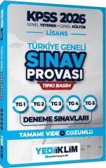 Yediiklim 2026 KPSS Lisans GY GK Türkiye Geneli Video Çözümlü Denemeler