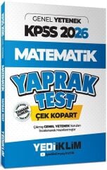 Yediiklim 2026 KPSS Matematik Yaprak Test